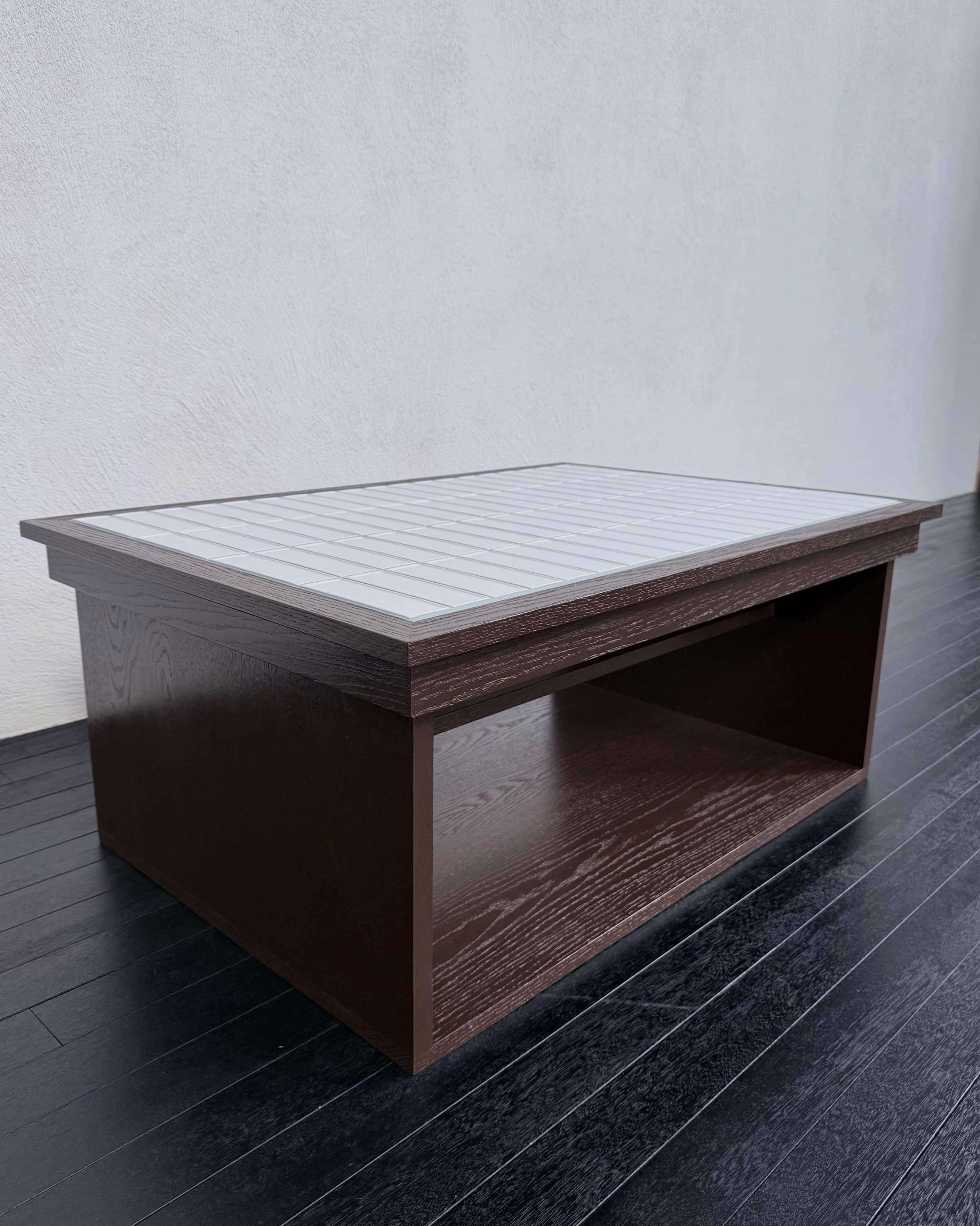 Red Brown Tile Table — 7