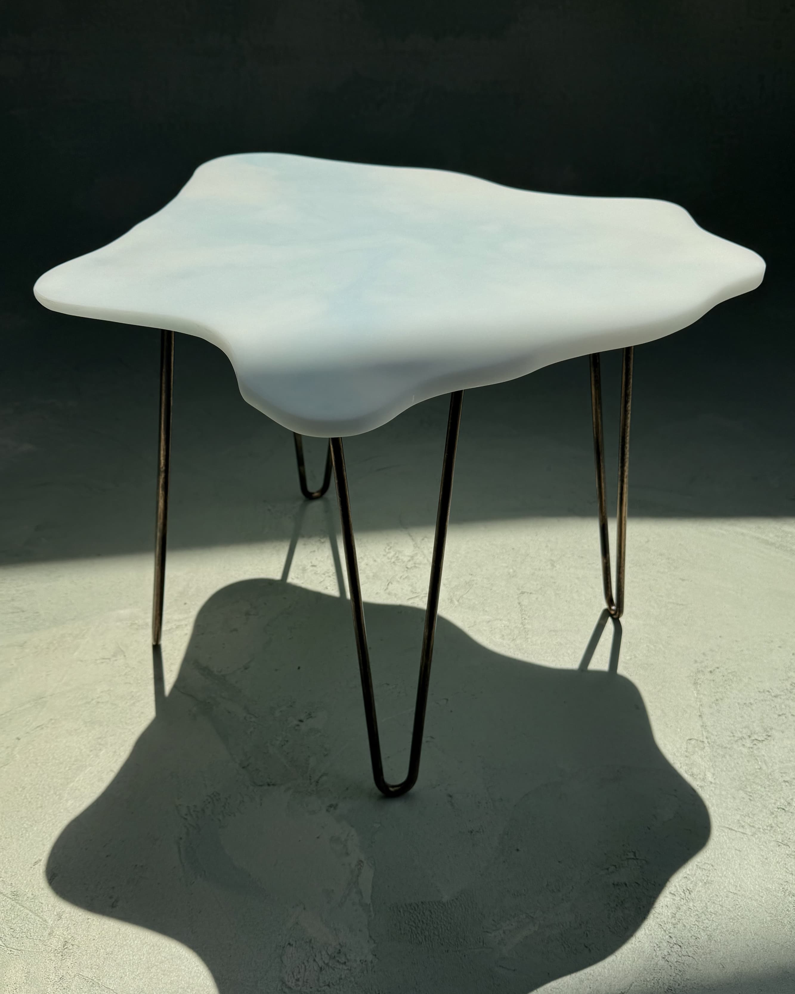 White Resin Coffee Table