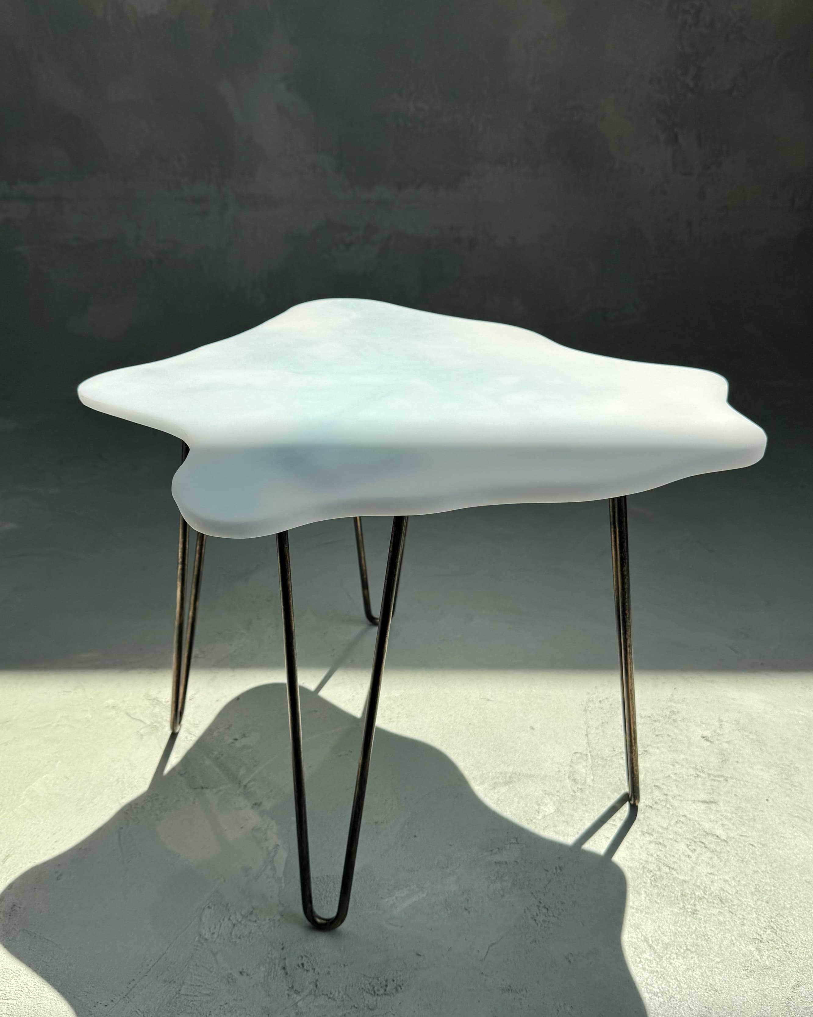 White Resin Coffee Table — 3